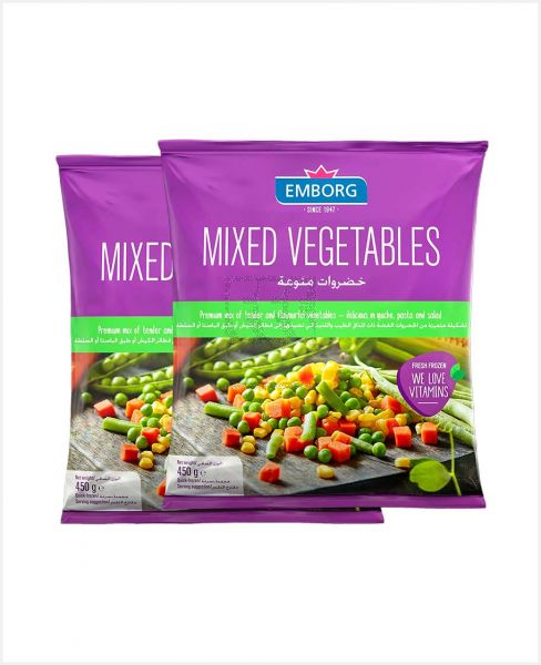 EMBORG MIXED VEGETABLES 2SX450GM PROMO