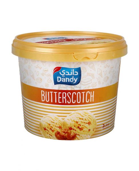 DANDY ICE CREAM BUTTERSCOTCH TUB 2LTR