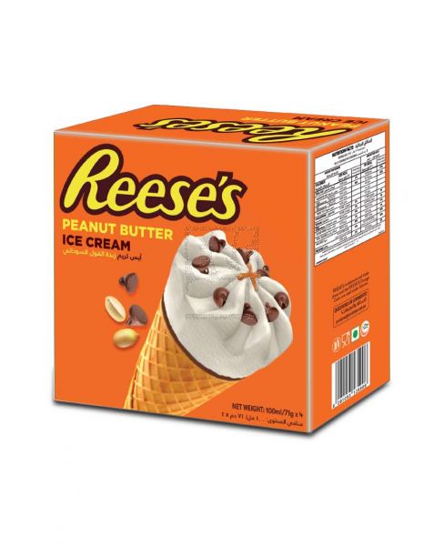 REESE'S PEANUT BUTTER ICE CREAM CONE 4SX100ML PROMO