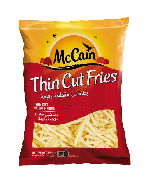 MCCAIN THIN CUT POTATO FRIES 2.5KG SPECIAL OFFER