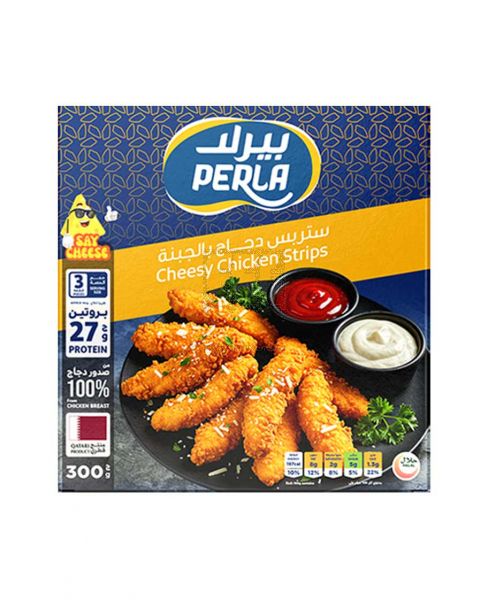 PERLA CHEESY CHICKEN STRIPS 300GM