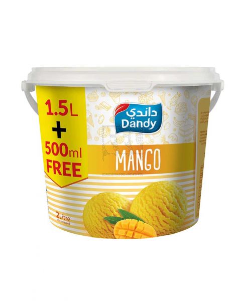 DANDY MANGO ICE CREAM 1.5LTR+500ML FREE