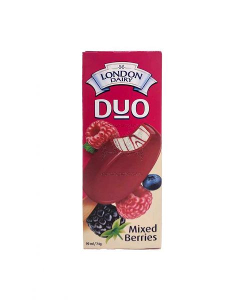 LONDON DAIRY DUO MIXED BERRIES ICE CREAM STICKS 90ML