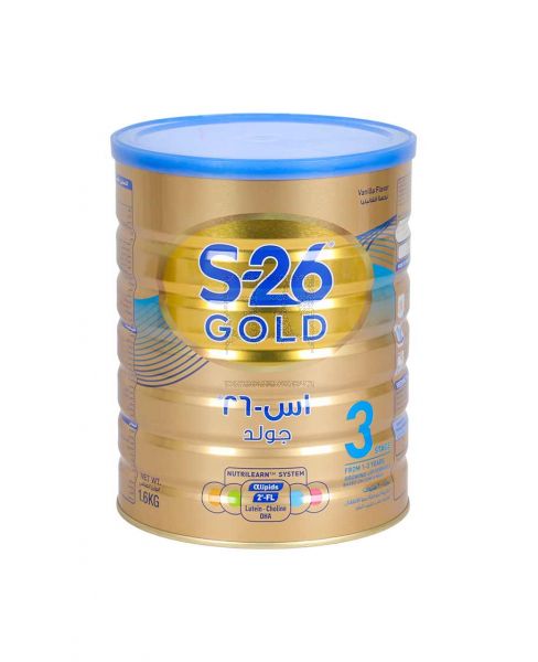 WYETH S-26 GOLD VANILLA FLAVOR STAGE 3 1.6KG