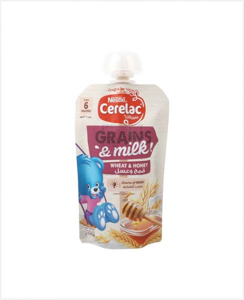 NESTLE CERELAC GRAINS AND MILK WHEAT AND HONEY 110GM