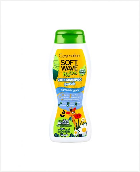 SOFT WAVE 2IN1 KIDS SHAMPOO CAMOMILE 90% NATURAL 400ML