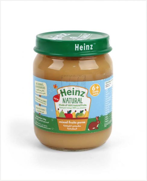 HEINZ WET BABY FOOD MIXED FRUITS PUREE 120GM