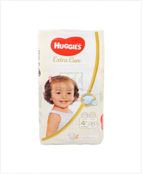 HUGGIES EXTRA CARE DIAPERS SIZE-4 64PCS