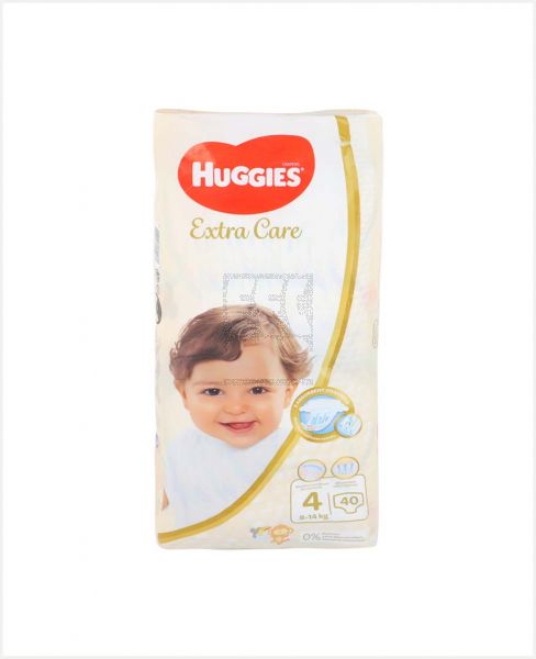 HUGGIES EXTRA CARE DIAPERS SIZE-4 40PCS