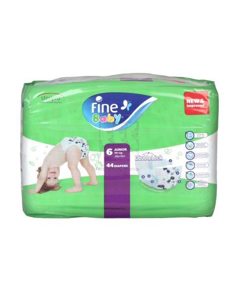 FINE BABY DIAPERS JUNIOR-6 (16+ KG) MEGA PACK 44PCS