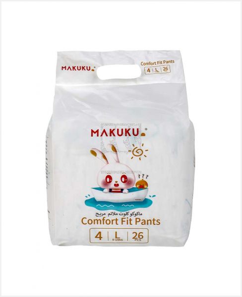 MAKUKU COMFORT FIT PANTS 4-L 9-14KG 26PCS