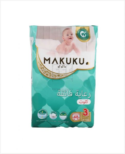 MAKUKU DIAPER PRO CARE PANTS NO.3 6-11KG 48PCS