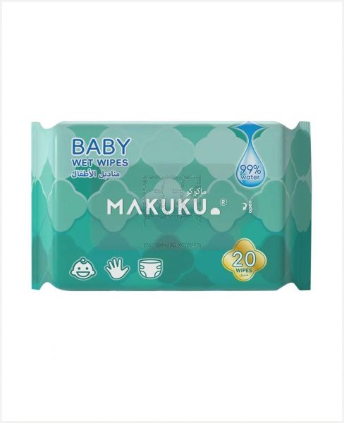 MAKUKU BABY WET WIPES 20PCS