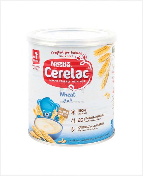 NESTLE CERELAC INFANT CEREALS WITH MILK WHEAT 400GM