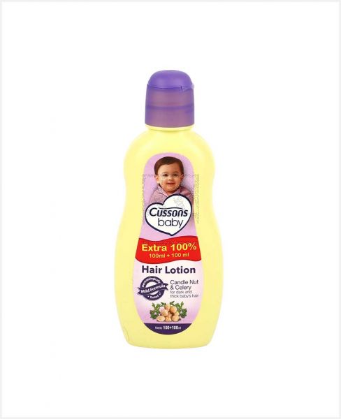 CUSSONS BABY CANDLE NUT & CELERY HAIR LOTION(100ML+100ML) 200ML