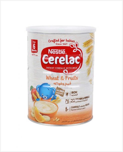 NESTLE CERELAC INFANT CEREALS WITH MILK WHEAT & FRUITS 1KG