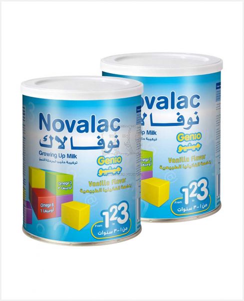 NOVALAC GENIO GROWTH MILK VANILLA FLAVOR 2SX800GM PROMO