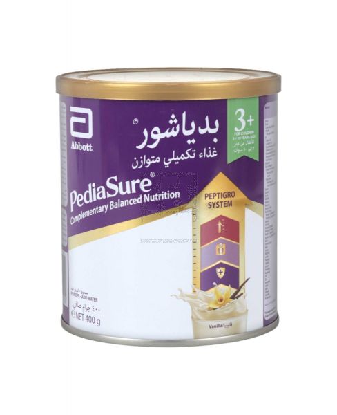 PEDIASURE COMPLETE BALANCED NUTRITION 3+ VANILLA 400GM