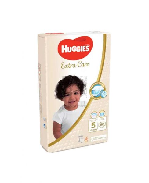 HUGGIES EXTRA CARE DIAPERS SIZE-5 60PCS PROMO