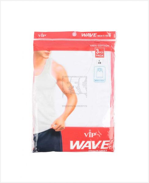 VIP WAVE MENS VEST ASSORTED 3PCS