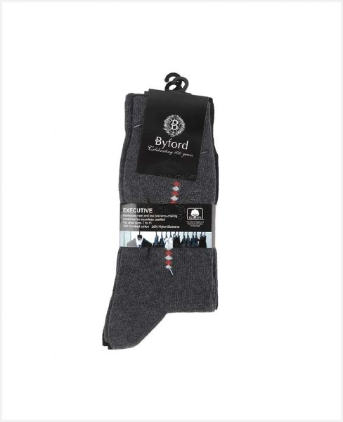 BYFORD SOCKS EXECUTIVE-1 BLACK  FS1-EX-105A-BK