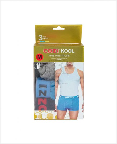 LUX COZI KOOL MINI TRUNK COLORED 3PCS PACK M/L/XL/XXL