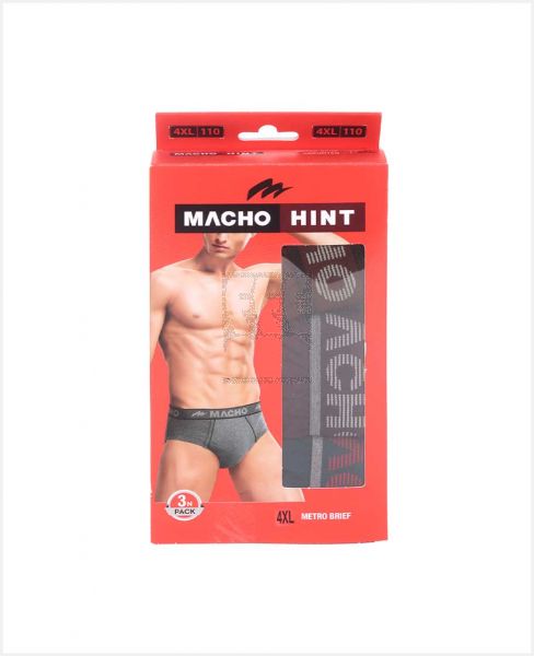 AMUL MACHO MENS METRO BRIEF 3PCS OE SIZE-110CM