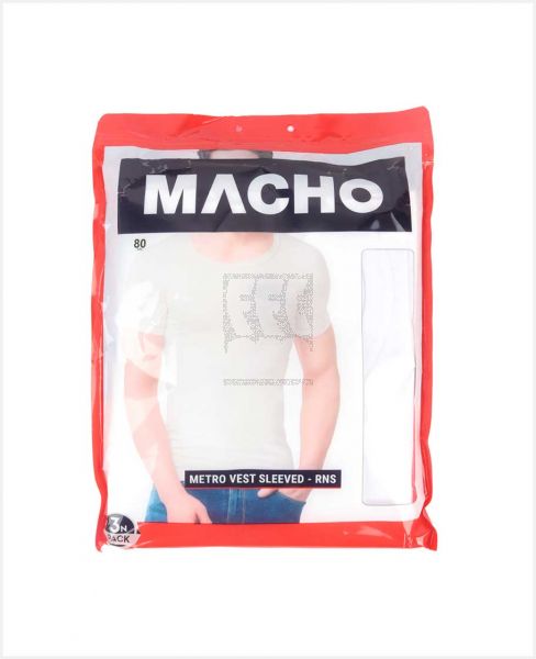 AMUL MACHO METRO VEST WHITE RNS 3PCS