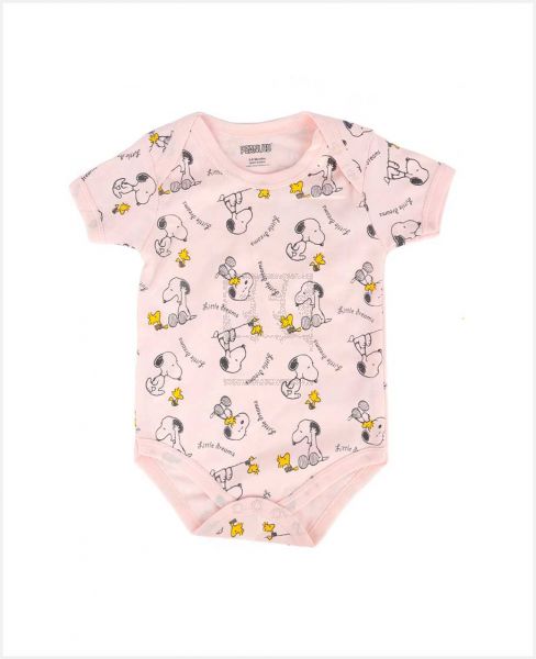 YFT B1H2 BODYSUITS BABY GIRLS PEANUTS 3-24MONTHS PR S/S RC-PBPEGBS013