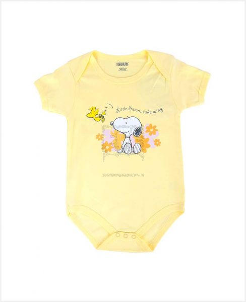 YFT B1H2 BODYSUITS BABY GIRLS PEANUTS 3-24MONTHS PR S/S RC-PBPEGBS014