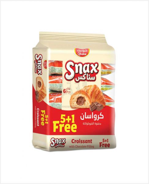 QBAKE SNAX CHOCOLATE CROISSANT 60GM(5+1FREE)