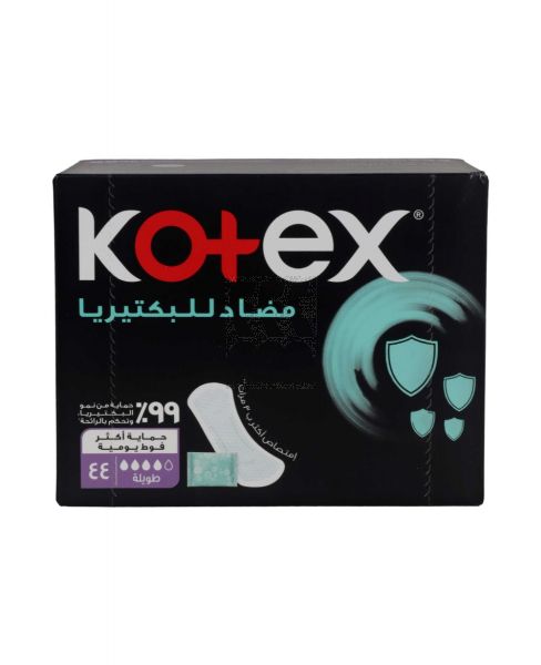 KOTEX ANTIBACTERIAL PANTYLINERS LONG 44PCS