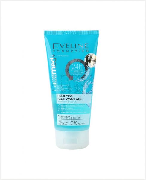 EVELINE FACEMED + PURIFYING FACE WASH GEL TEA TREE OIL 150ML