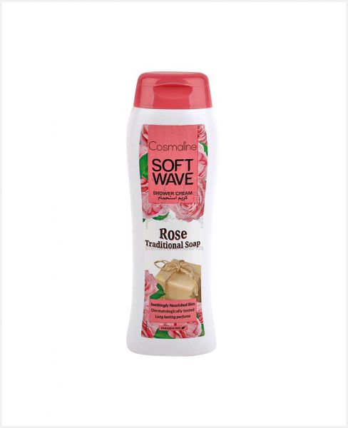 SOFT WAVE SHOWER CREAM ROSE TRADITIONAL SOAP 400ML
