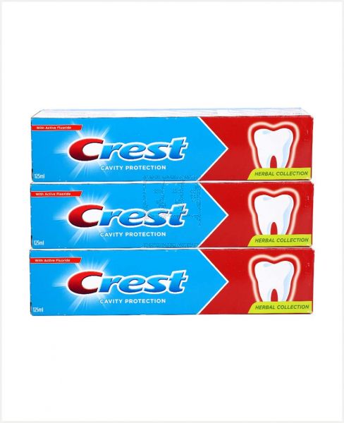 CREST TOOTHPASTE CALCI-DENT HERBAL COLLECTION 3X125ML PROMO