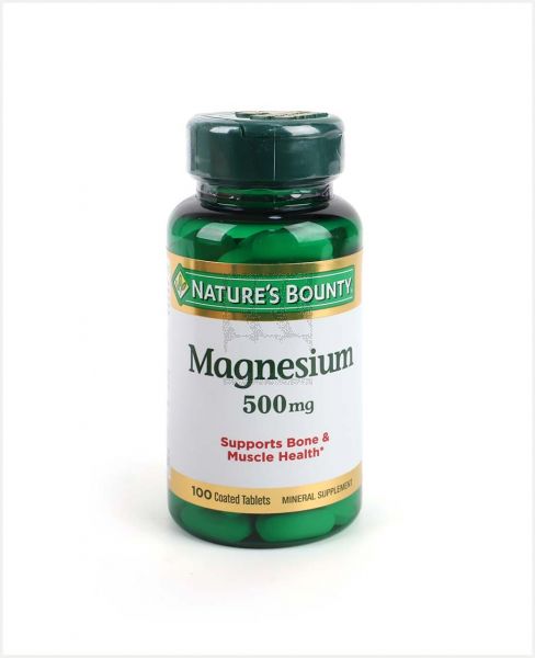 NATURE'S BOUNTY MAGNESIUM 500MG 100 TABLETS