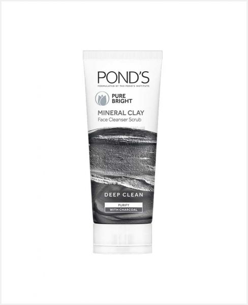 POND'S PURE BRIGHT FACE CLEANSER SCRUB WITH CHARCOAL 90GM