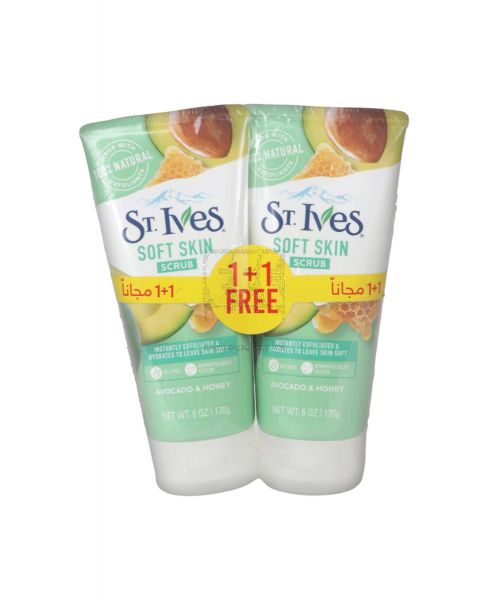 ST. IVES SOFT SKIN AVOCADO AND HONEY SCRUB 2X170GM