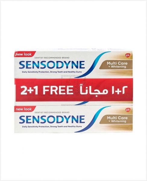 SENSODYNE TOOTH PASTE WHITENING 50ML(2+1) PROMO