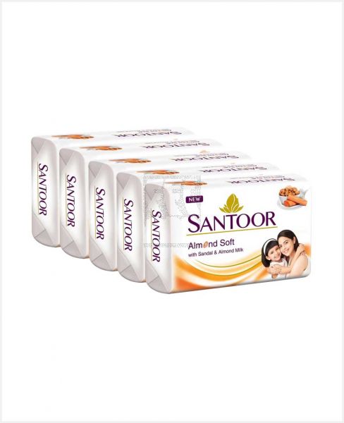SANTOOR SOAP WHITE 5X125GM