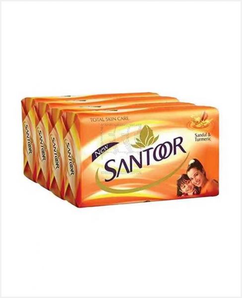 SANTOOR SANDAL AND TURMERIC SOAP 4X175GM