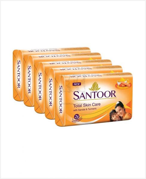SANTOOR SANDAL AND TURMERIC SOAP 5X125GM