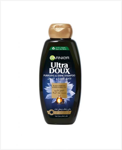 GARNIER UTLRA BOUX BLK CHARCOAL&NIGELLA SEEDOIL SHAMPO 600ML