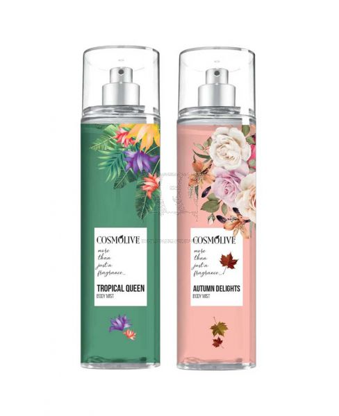 COSMOLIVE BODY MIST ASSORTED 2X250ML PROMO