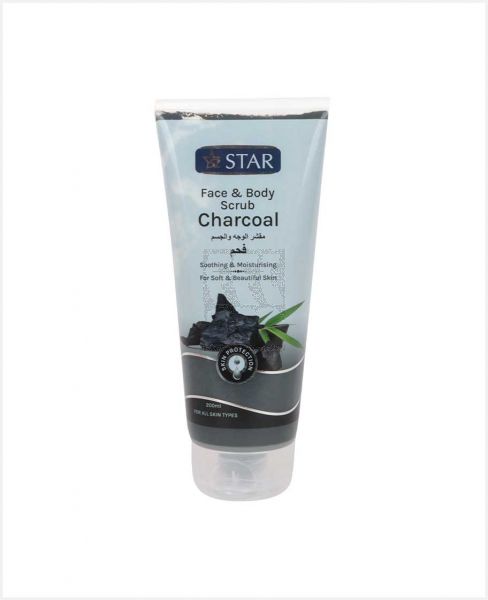 STAR FACE AND BODY SCRUB CHARCOAL 200ML