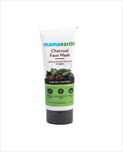 MAMAEARTH CHARCOAL FACE WASH FOR OIL CONTROL 100ML
