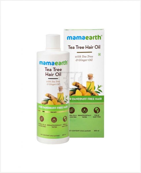 MAMAEARTH TEA TREE HAIR OIL FOR DANDRUFF FREE HAIR 250ML