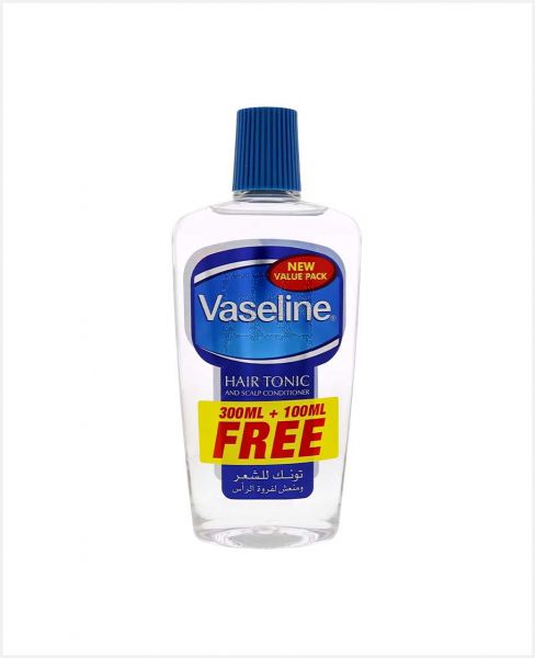 VASELINE HAIR TONIC AND SCALP CONDITIONER 300ML+100ML FREE