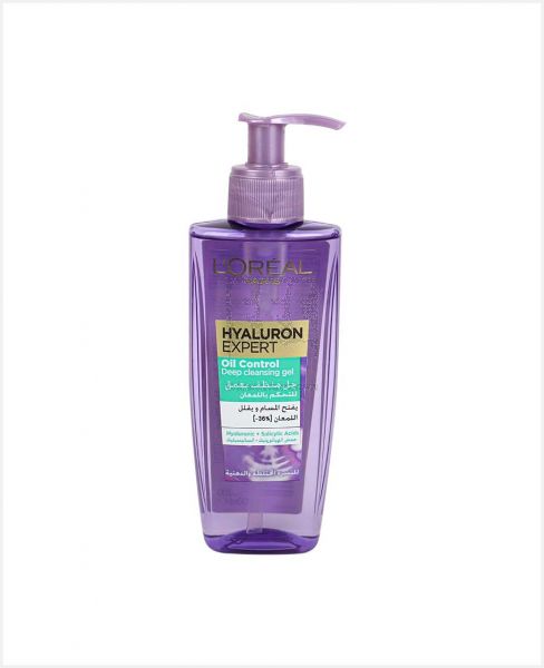 L'OREAL HYALURON EXPERT OIL CONTROL CLEANSING GEL 200ML