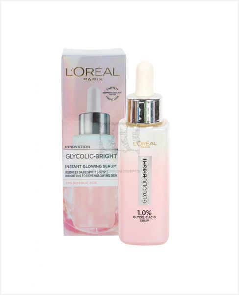 L'OREAL GLYCOLIC BRIGHT INSTANT GLOWING SERUM 30ML